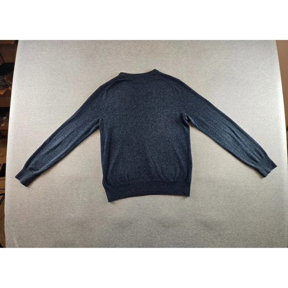 Banana Republic‎ Sweater Men's M Blue Silk Cashmere Cotton V Neck Luxury Blend